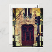 Briefkaart van de deur van Parijs (Voorkant / Achterkant)
