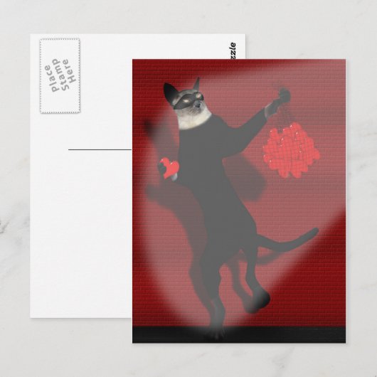 Briefkaart van de dief van het hart (Voorkant / Achterkant)