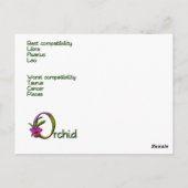 Briefkaart van de dierkenmerken van Gemini (Achterkant)