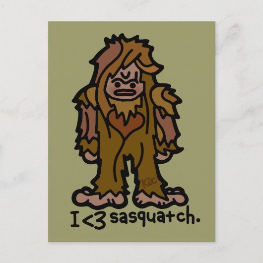 briefkaart van de donkere bossen. (Voorkant)