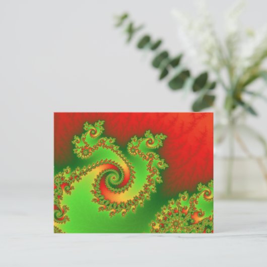 Briefkaart van de Draai van Kerstmis het (Staand voorkant)