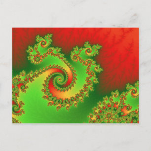 Briefkaart van de Draai van Kerstmis het