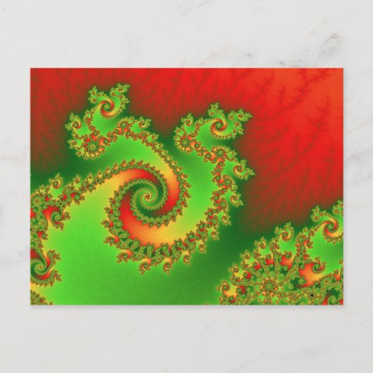 Briefkaart van de Draai van Kerstmis het (Voorkant)