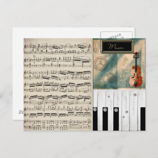 Briefkaart van de Dream van Music Lover (Voorkant / Achterkant)