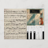 Briefkaart van de Dream van Music Lover (Voorkant)