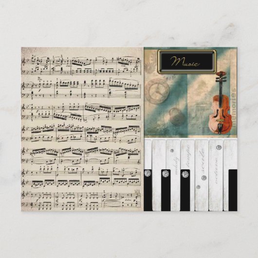 Briefkaart van de Dream van Music Lover (Voorkant)