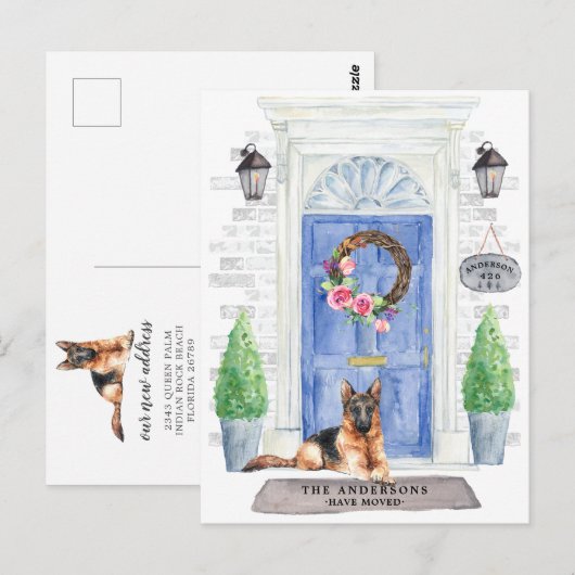 Briefkaart van de Duitse bondskanselier Shepherd M (Voorkant / Achterkant)