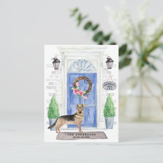 Briefkaart van de Duitse bondskanselier Shepherd M (Staand voorkant)