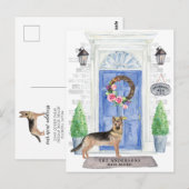 Briefkaart van de Duitse bondskanselier Shepherd M (Voorkant / Achterkant)