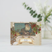  Briefkaart van de Duitse Folie Santa Holiday (Staand voorkant)