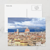 Briefkaart van de Duomo van Florence (Voorkant / Achterkant)