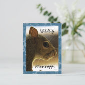 Briefkaart van de Eekhoorn van de Mississippi van (Staand voorkant)