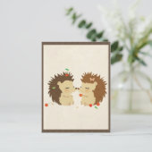 Briefkaart van de Egel-liefde (Staand voorkant)