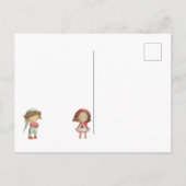 Briefkaart van de Elf Good List van de Santa (Achterkant)