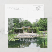 Briefkaart van de Engelse tuin (Voorkant / Achterkant)