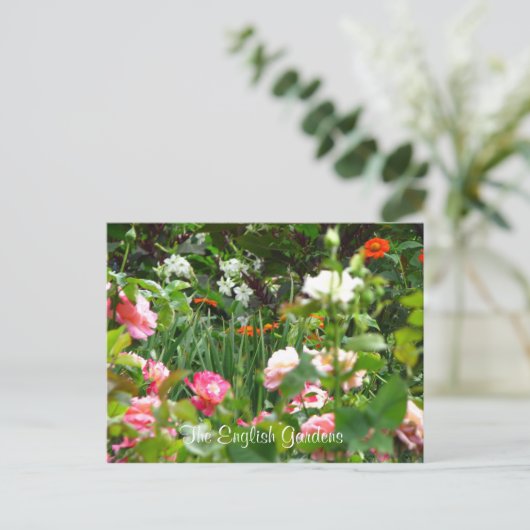 Briefkaart van de Engelse tuin (Staand voorkant)