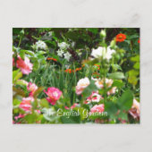 Briefkaart van de Engelse tuin (Voorkant)