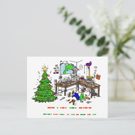 Briefkaart van de Exploitant van de Morsecode van (Staand voorkant)