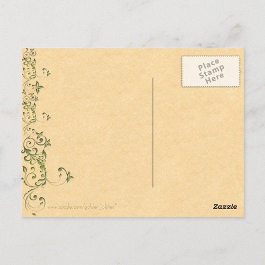  Briefkaart van de Faerie (Achterkant)