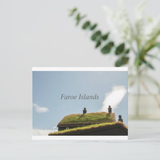 Briefkaart van de Faeröer (Staand voorkant)