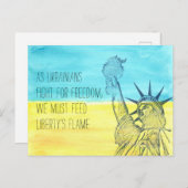 Briefkaart van de FAMM van de Feed Liberty (Voorkant / Achterkant)