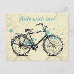 Briefkaart van de Fietstekening