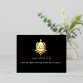 Briefkaart van de Folie voor condoléances (Staand Voorkant)