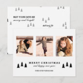 BRIEFKAART VAN DE FOTO VAN KERSTMIS VAN DE BOOM (Voorkant / Achterkant)