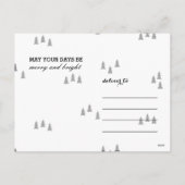 BRIEFKAART VAN DE FOTO VAN KERSTMIS VAN DE BOOM (Achterkant)