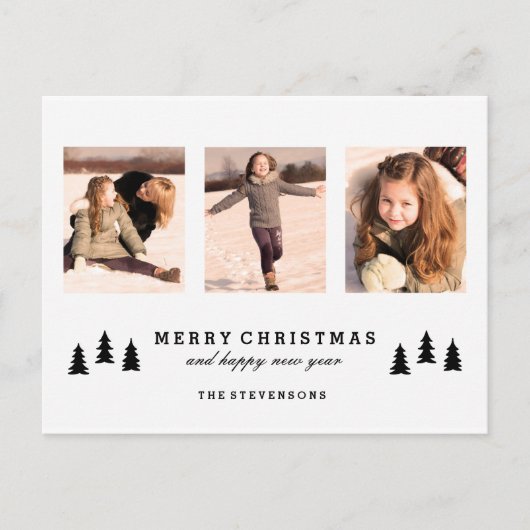 BRIEFKAART VAN DE FOTO VAN KERSTMIS VAN DE BOOM (Voorkant)