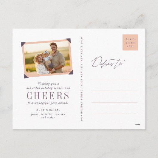 Briefkaart van de Foto van Kerstmis van het (Achterkant)