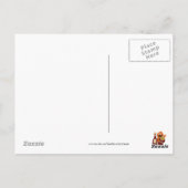 Briefkaart van de Franse Fry Monster cartoon (Achterkant)