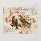  briefkaart van de Franse Vogels (Voorkant)