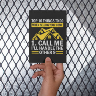 Briefkaart van de Funny Quote van de Real Estate A