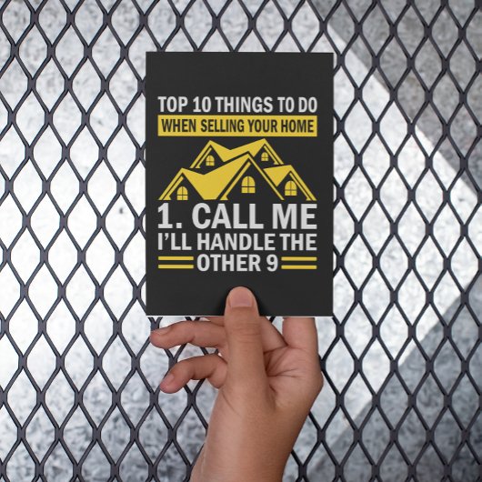 Briefkaart van de Funny Quote van de Real Estate A