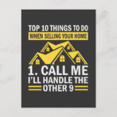 Briefkaart van de Funny Quote van de Real Estate A (Voorkant)