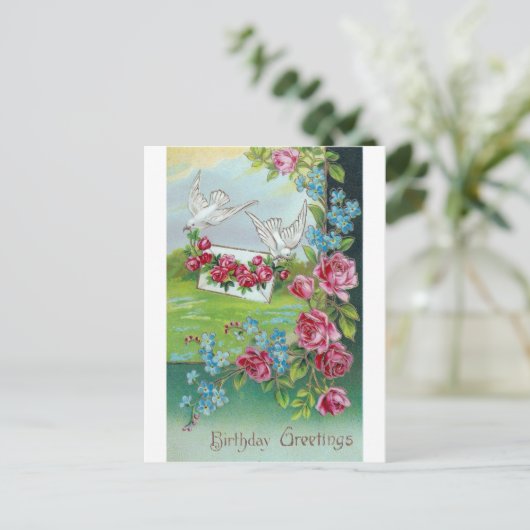  Briefkaart van de geboorte (Staand voorkant)