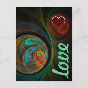 Briefkaart van de geboorte Blue Love