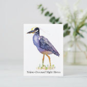 Briefkaart van de geelbruine nachtharon (Staand voorkant)