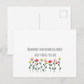 Briefkaart van de geestelijke gezondheid (Voorkant / Achterkant)