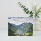 Briefkaart van de Geirangerfjord (Staand voorkant)