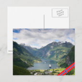 Briefkaart van de Geirangerfjord (Voorkant / Achterkant)