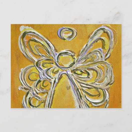 Briefkaart van de Gele Angel (Voorkant)