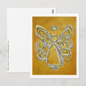 Briefkaart van de Gele Angel (Voorkant / Achterkant)