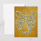 Briefkaart van de Gele Angel (Voorkant / Achterkant)