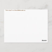 Briefkaart van de Gele Angel (Achterkant)