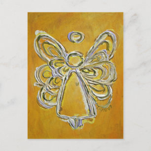 Briefkaart van de Gele Angel