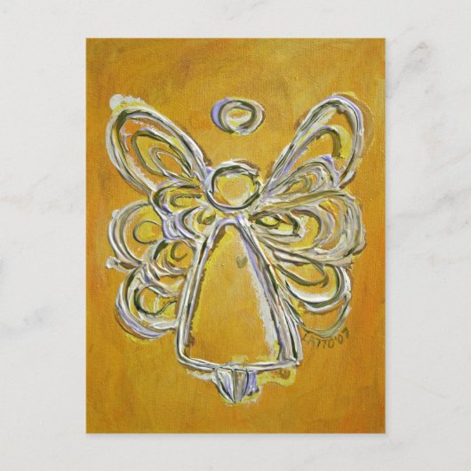 Briefkaart van de Gele Angel (Voorkant)