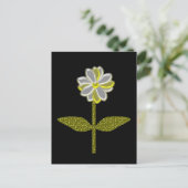 Briefkaart van de gloeiende Daisy-bloem (Staand voorkant)