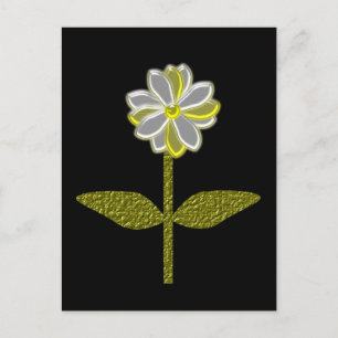 Briefkaart van de gloeiende Daisy-bloem